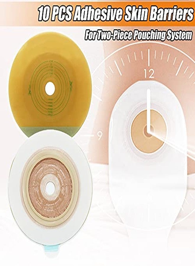 لوتفانسي حواجز لاصقة للفغرة الجلدية من لوت فانسي لأكياس فغر القولون ذات القطعتين - مستلزمات فغرة اللفائفي للعناية بالفغرة، قابلة للقص حسب المقاس، عبوة من 10 قطع - Image 5